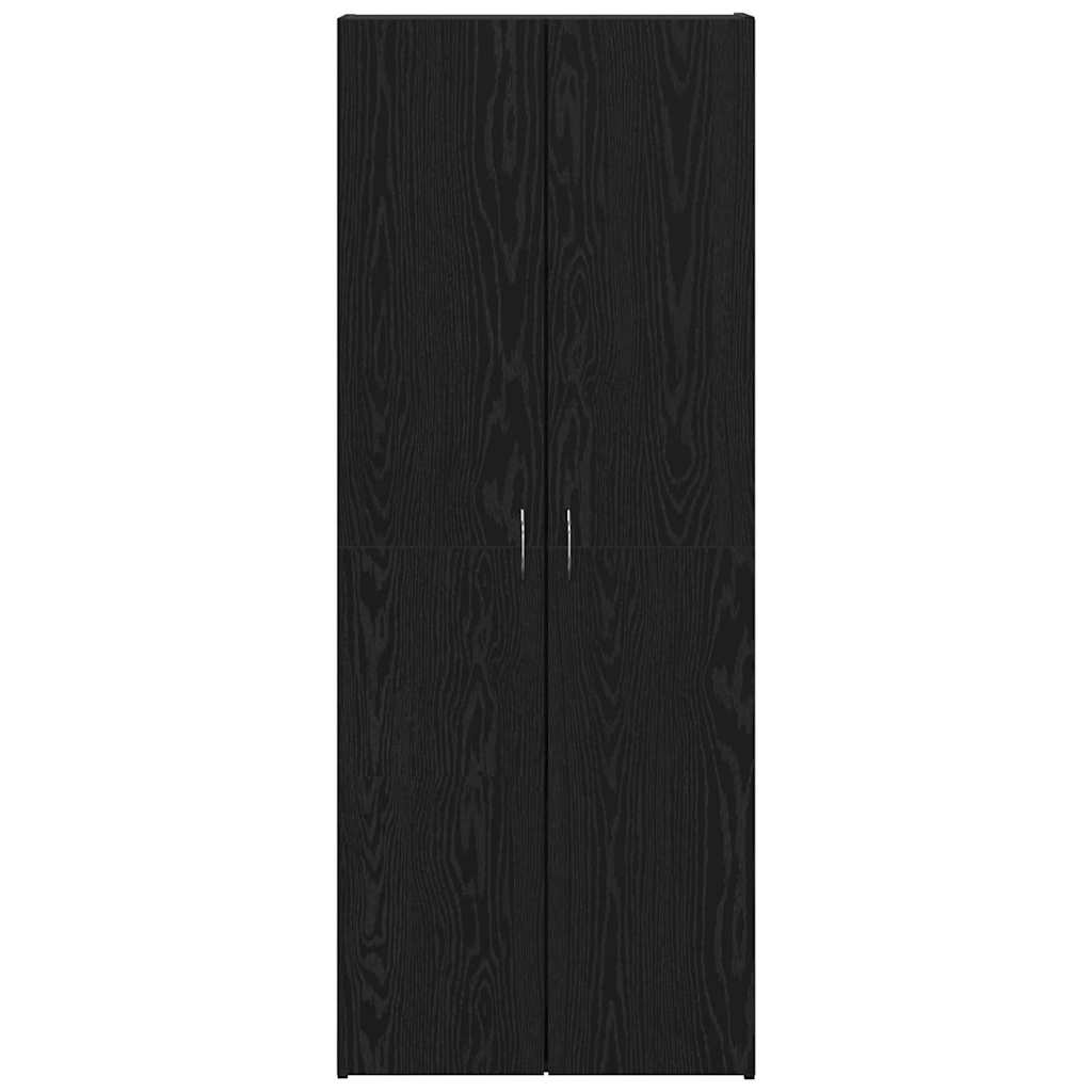 vidaXL Büroschrank Schwarz Eichen-Optik 60 x 32 x 152,5 cm
