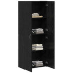 vidaXL Büroschrank Schwarz Eichen-Optik 60 x 32 x 152,5 cm