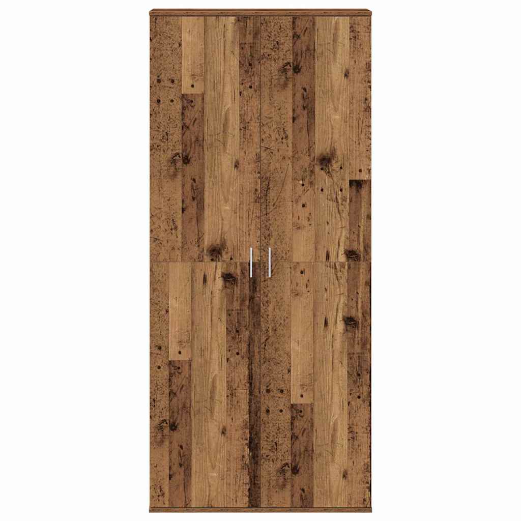 vidaXL Highboard Altholz 80 x 35 x 180 cm Holzwerkstoff