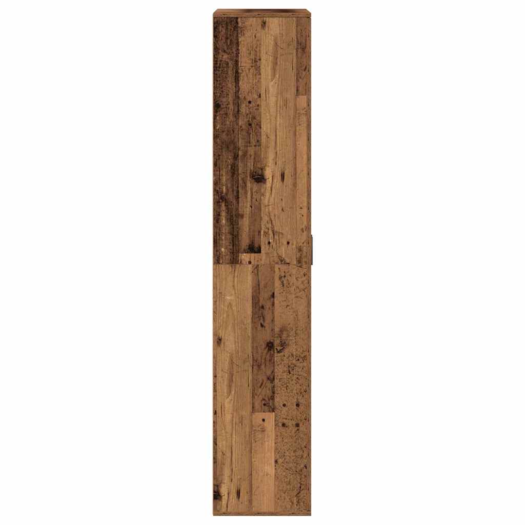 vidaXL Highboard Altholz 80 x 35 x 180 cm Holzwerkstoff