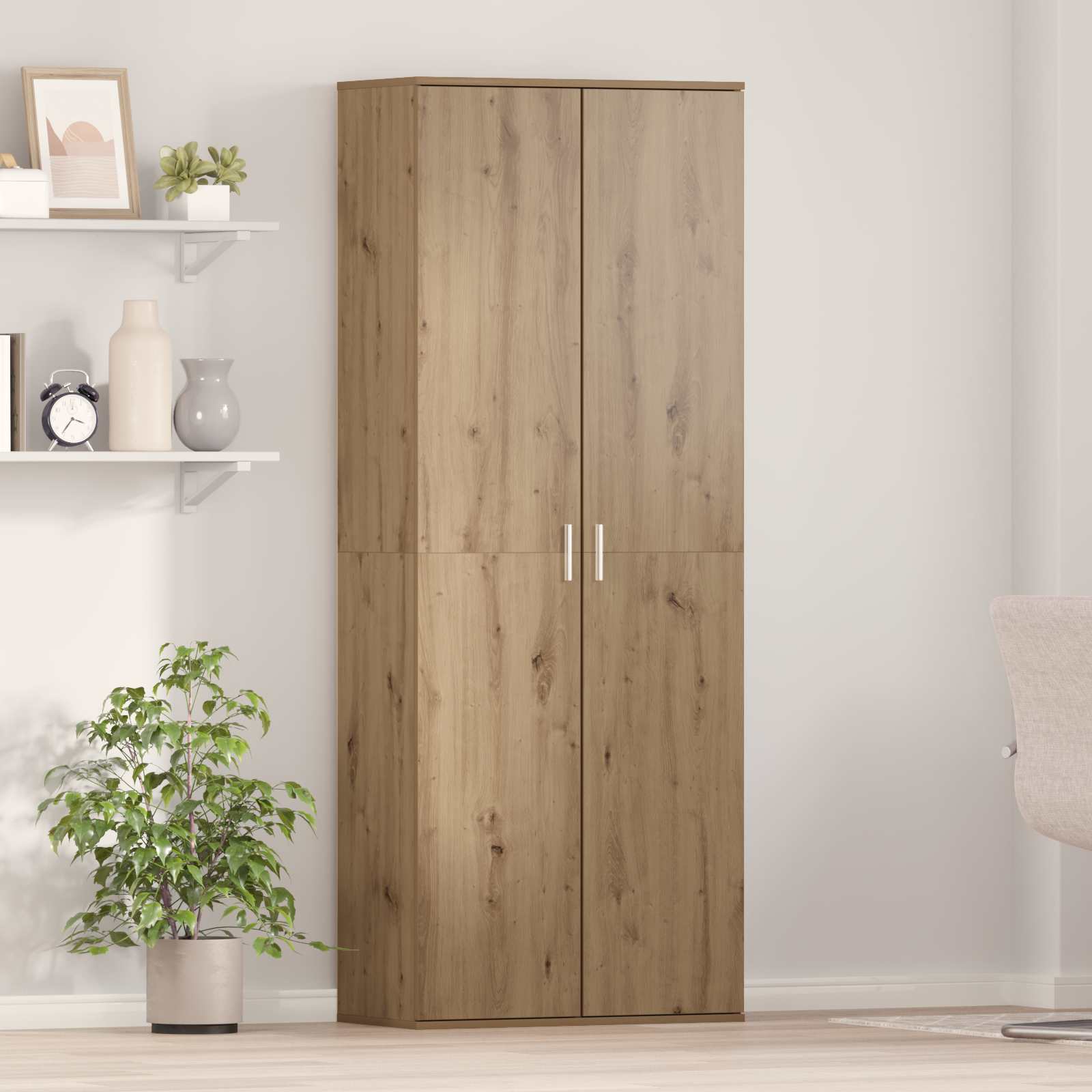 vidaXL Highboard Artisan-Eiche 70 x 33,5 x 180 cm Holzwerkstoff