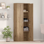 vidaXL Highboard Artisan-Eiche 70 x 33,5 x 180 cm Holzwerkstoff