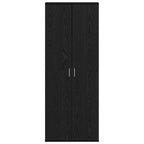 vidaXL Highboard Schwarz Eichen-Optik 70 x 33,5 x 180 cm Holzwerkstoff