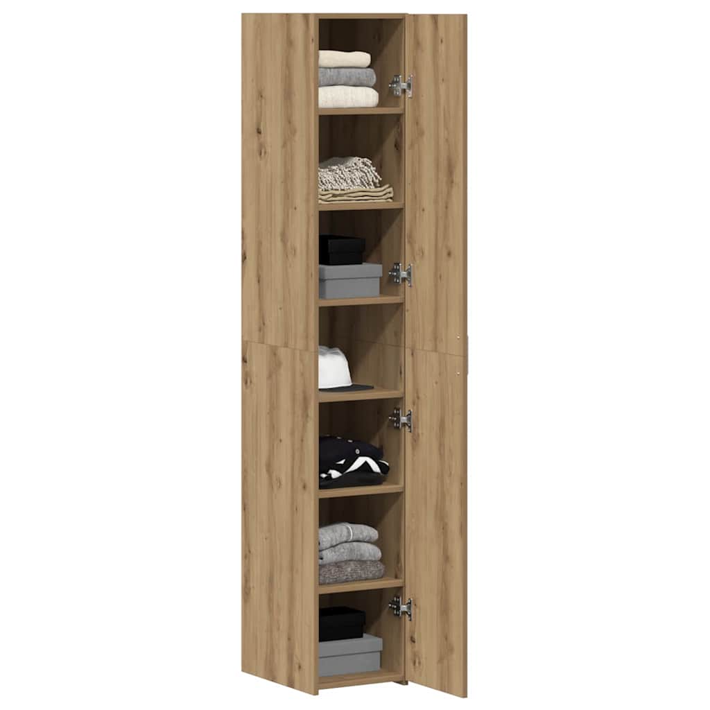 vidaXL Highboard 2 pcs Artisan-Eiche 30 x 42,5 x 185 cm