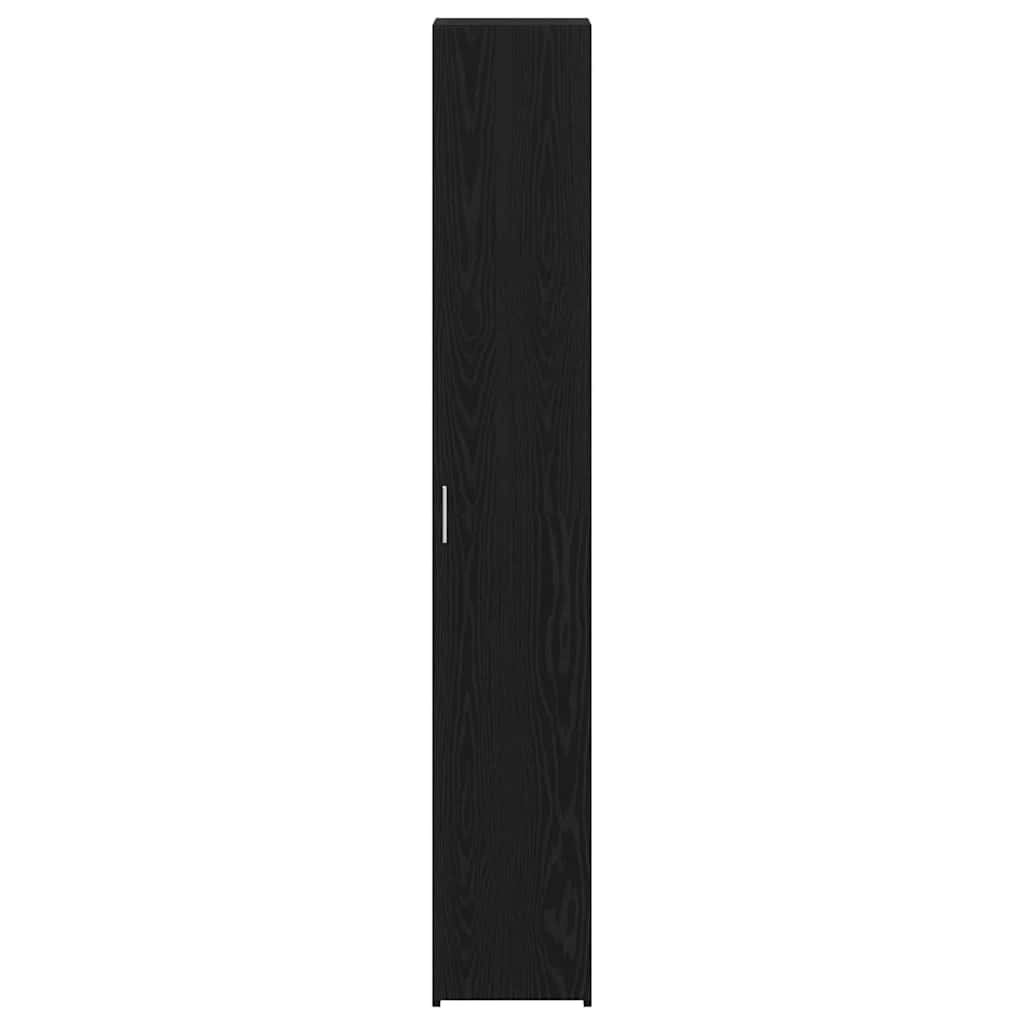 vidaXL Highboard 2 pcs Schwarz Eichen-Optik 30 x 42,5 x 185 cm