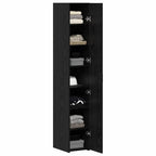 vidaXL Highboard 2 pcs Schwarz Eichen-Optik 30 x 42,5 x 185 cm