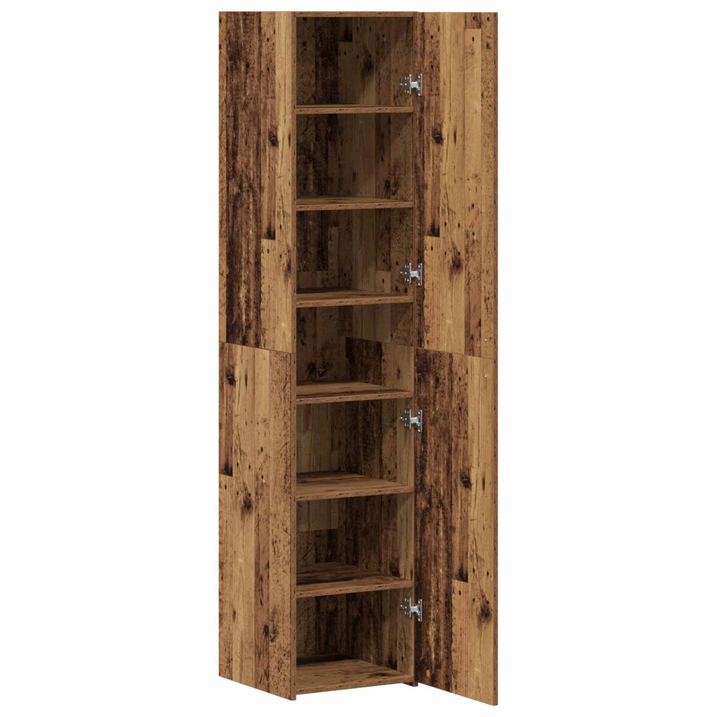 vidaXL Highboard Altholz 40 x 42,5 x 185 cm