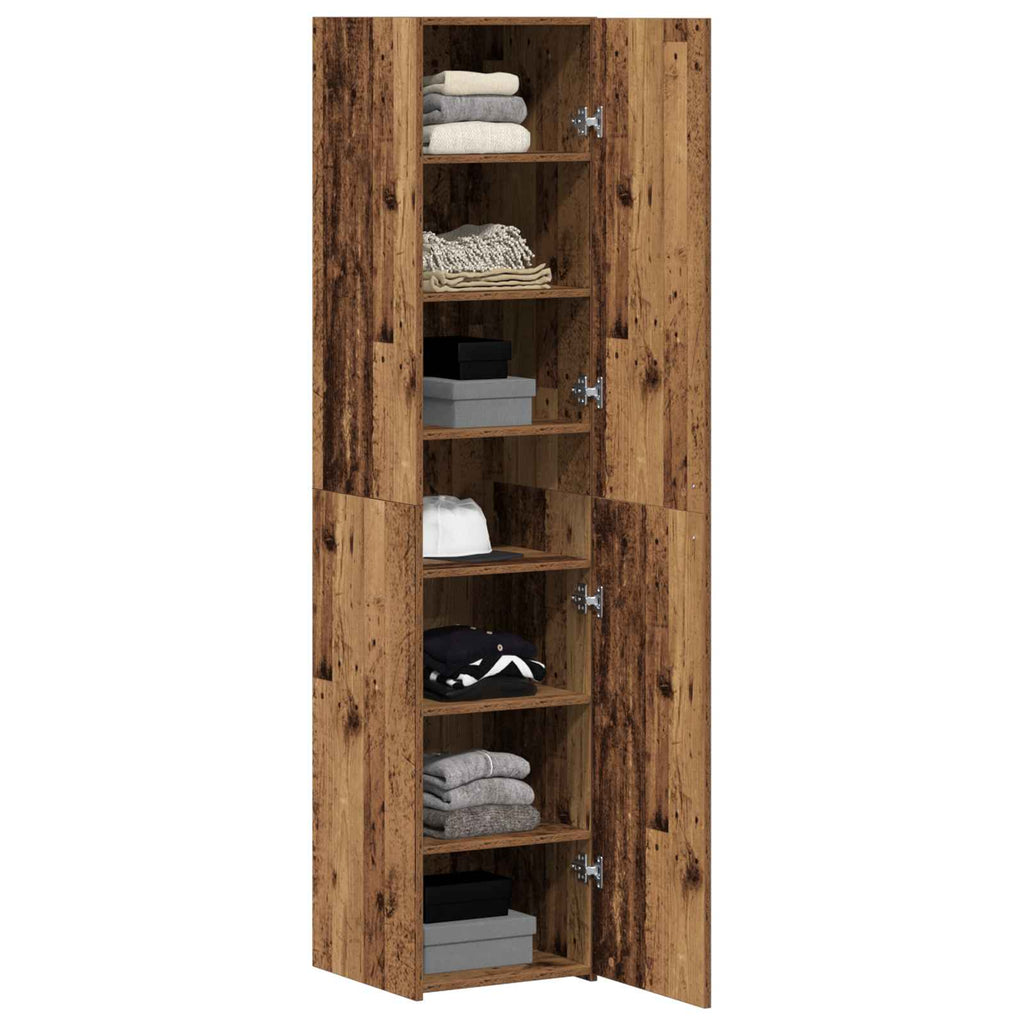 vidaXL Highboard Altholz 40 x 42,5 x 185 cm