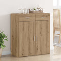 vidaXL Badschrank Artisan-Eiche 80 x 42,5 x 93,5 cm Holzwerkstoff