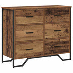 vidaXL Kommode mit Schubladen 2 pcs Altholz 91 x 35,5 x 74,5 cm