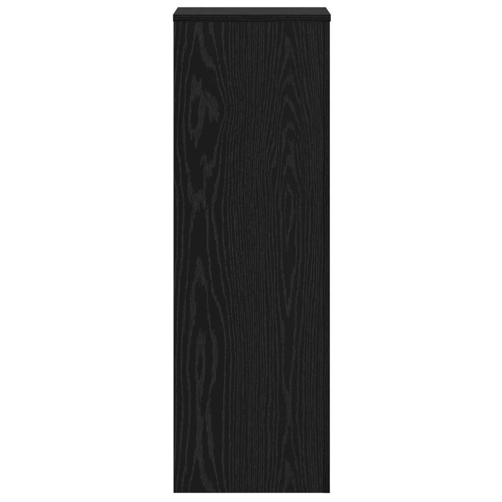 vidaXL Pflanzenständer 2 pcs Schwarz Eichen-Optik 33 x 33 x 100 cm