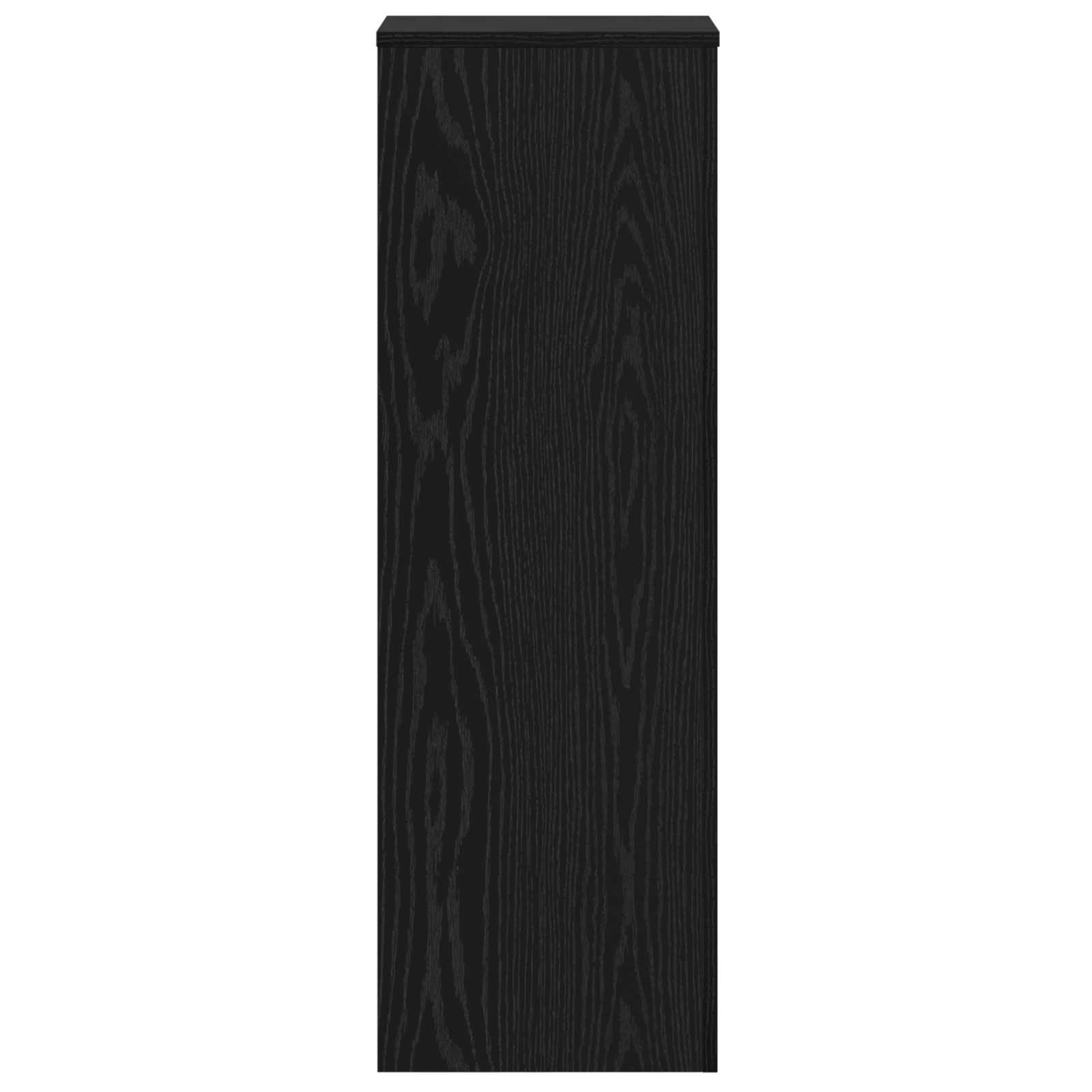 vidaXL Pflanzenständer 2 pcs Schwarz Eichen-Optik 33 x 33 x 100 cm