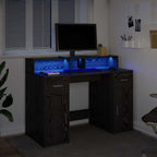 vidaXL Schreibtisch Schwarze Eiche 120 x 55 x 91 cm Holzwerkstoff