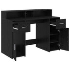 vidaXL Schreibtisch Schwarze Eiche 120 x 55 x 91 cm Holzwerkstoff