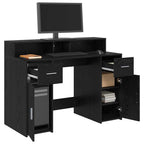 vidaXL Schreibtisch Schwarze Eiche 120 x 55 x 91 cm Holzwerkstoff