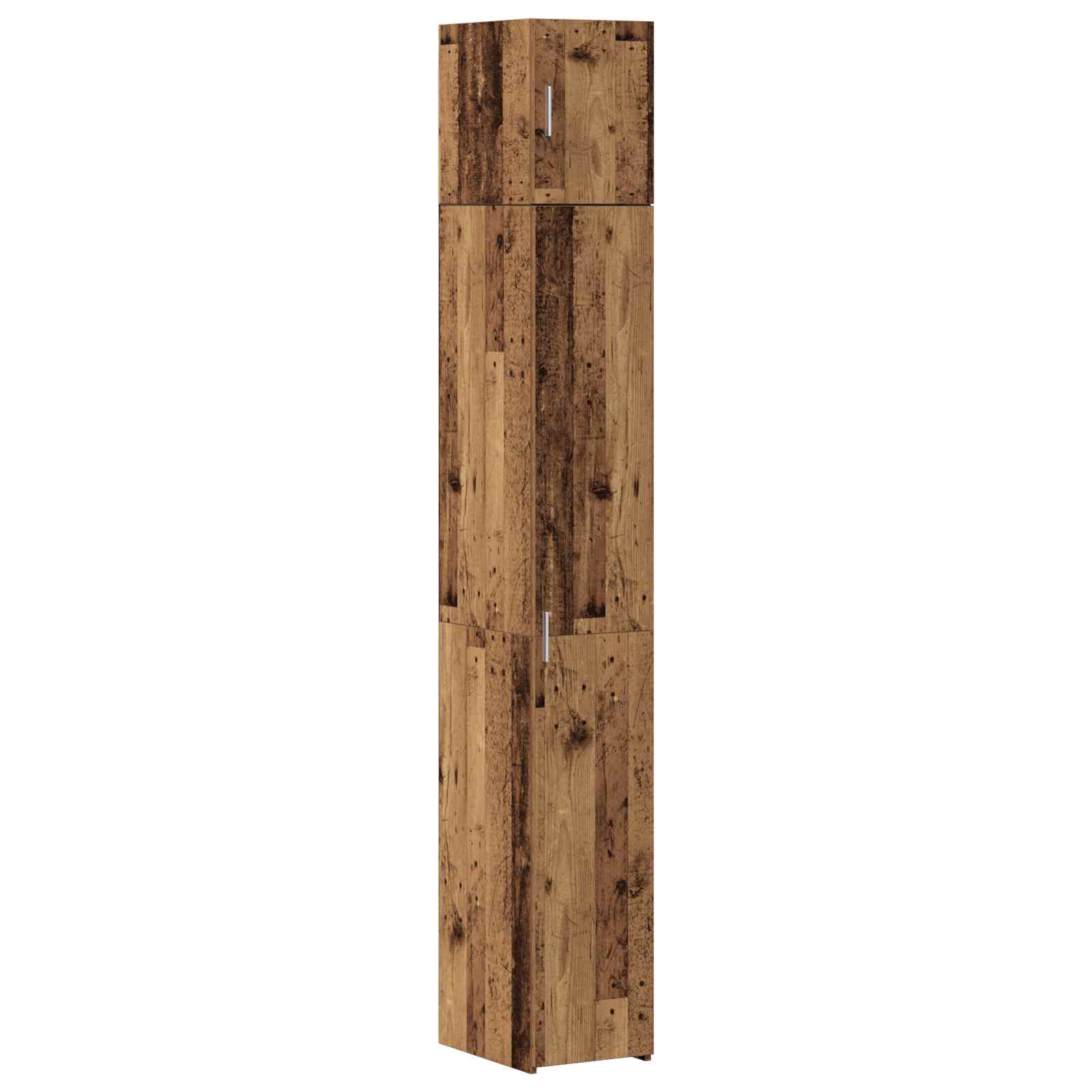 vidaXL Aufbewahrungsschrank 2 pcs Altholz 30 x 42,5 x 225 cm