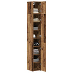 vidaXL Aufbewahrungsschrank 2 pcs Altholz 30 x 42,5 x 225 cm