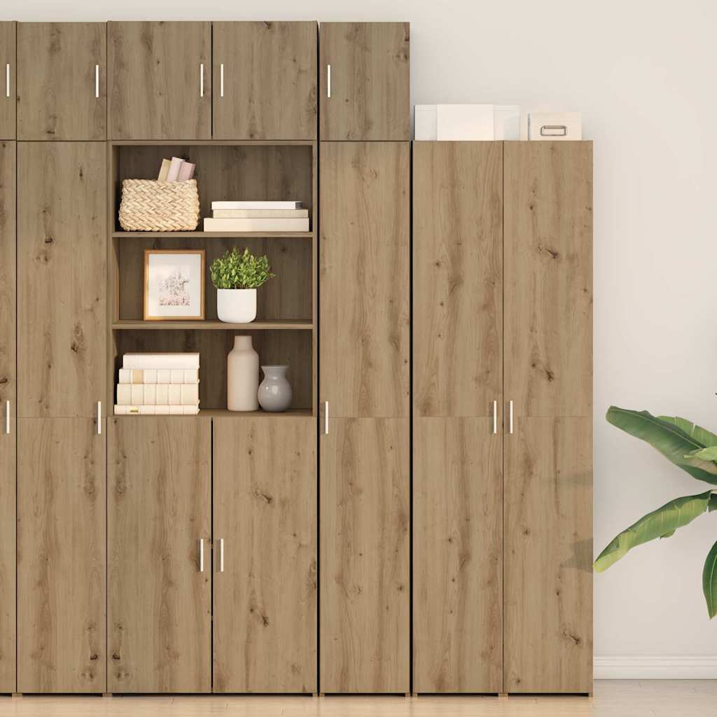 vidaXL Aufbewahrungsschrank 2 pcs Artisan-Eiche 30 x 42,5 x 225 cm