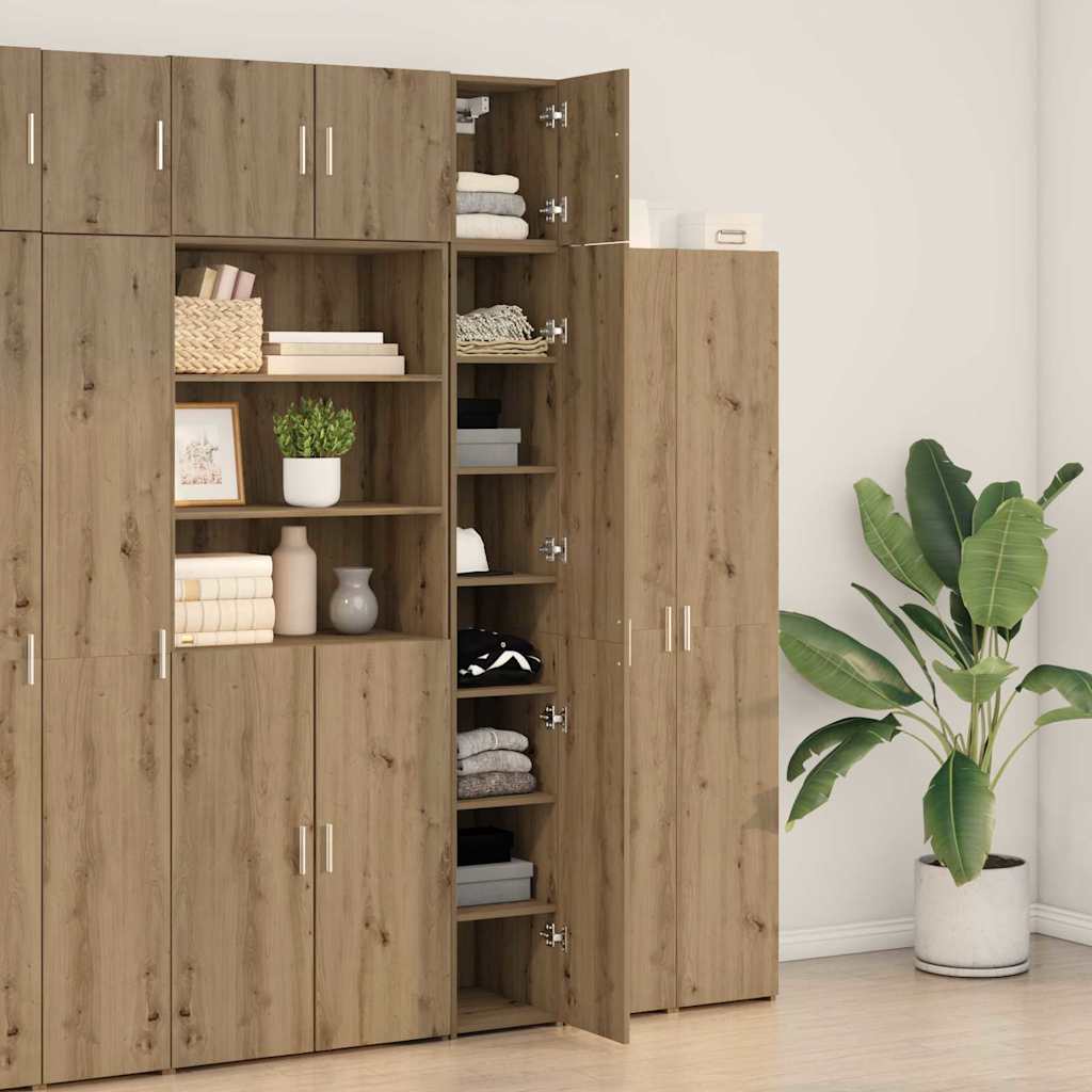 vidaXL Aufbewahrungsschrank 2 pcs Artisan-Eiche 30 x 42,5 x 225 cm