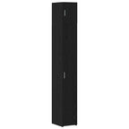 vidaXL Aufbewahrungsschrank 2 pcs Schwarze Eiche 30 x 42,5 x 225 cm