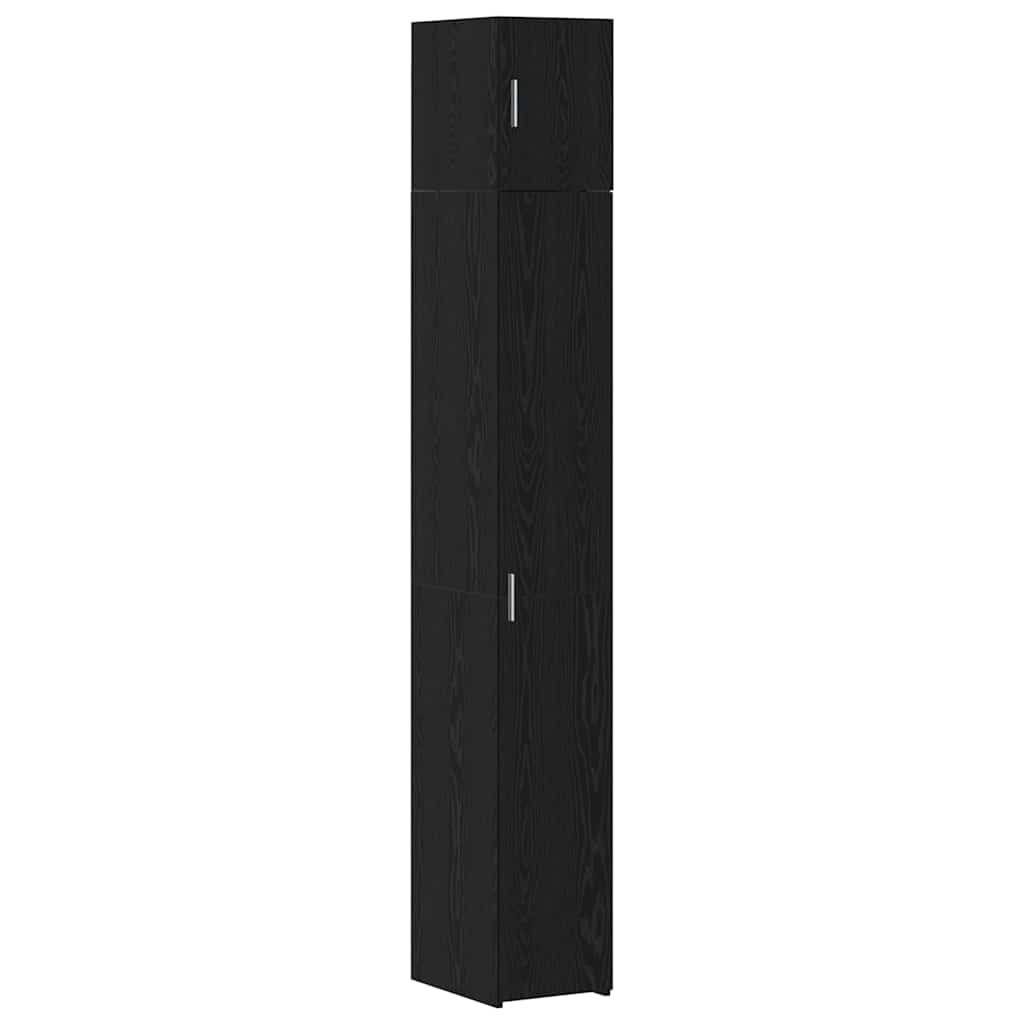 vidaXL Aufbewahrungsschrank 2 pcs Schwarze Eiche 30 x 42,5 x 225 cm