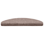 vidaXL Stufenmatten Selbstklebend 20 Stk. 65x21x4 cm Hellbraun Halbrund Groß