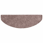 vidaXL Stufenmatten Selbstklebend 20 Stk. 65x21x4 cm Hellbraun Halbrund Groß
