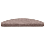 vidaXL Stufenmatten Selbstklebend 30 Stk. 65x21x4 cm Hellbraun Halbrund Groß