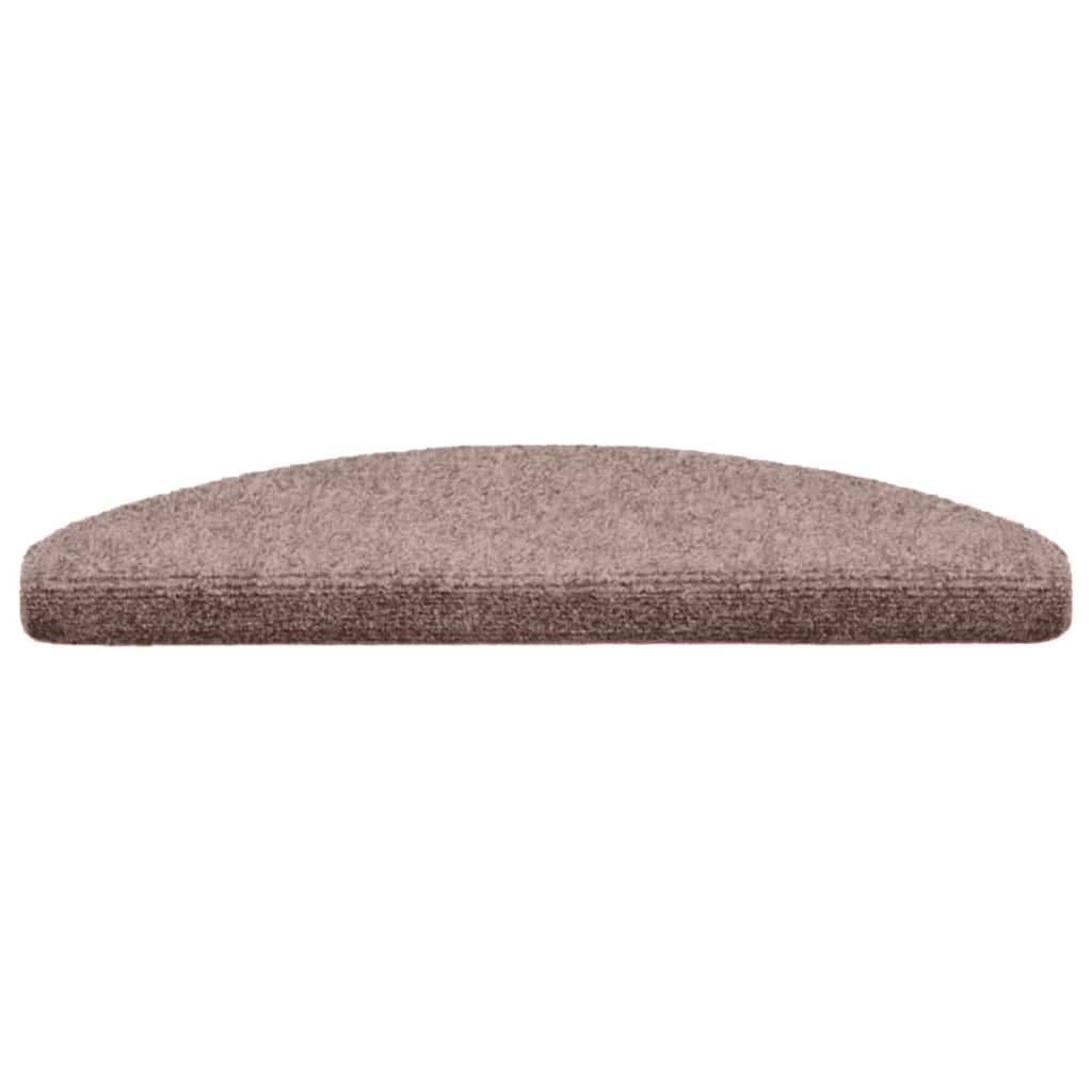 vidaXL Stufenmatten Selbstklebend 30 Stk. 65x21x4 cm Hellbraun Halbrund Groß