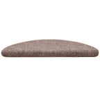 vidaXL Stufenmatten Selbstklebend 30 Stk. 56x17x3 cm Hellbraun Halbrund