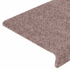 vidaXL Stufenmatten Selbstklebend 20 Stk. 65x21x4 cm Hellbraun Rechteckiger Rand