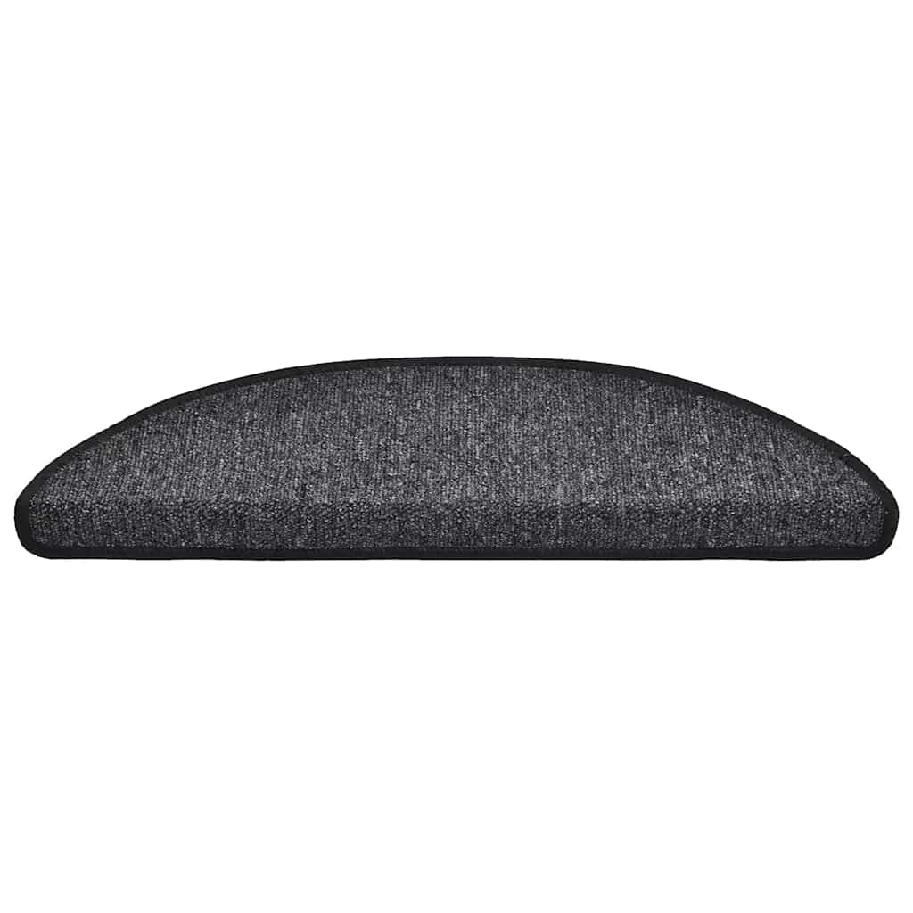 vidaXL Stufenmatten 30 Stk. 56x17x3 cm Anthrazit Halbrund