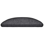 vidaXL Stufenmatten 30 Stk. 56x17x3 cm Anthrazit Halbrund