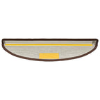 vidaXL Stufenmatten 30 Stk. 56x17x3 cm Kaffeebraun Halbrund