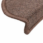 vidaXL Stufenmatten 30 Stk. 56x17x3 cm Kaffeebraun Halbrund