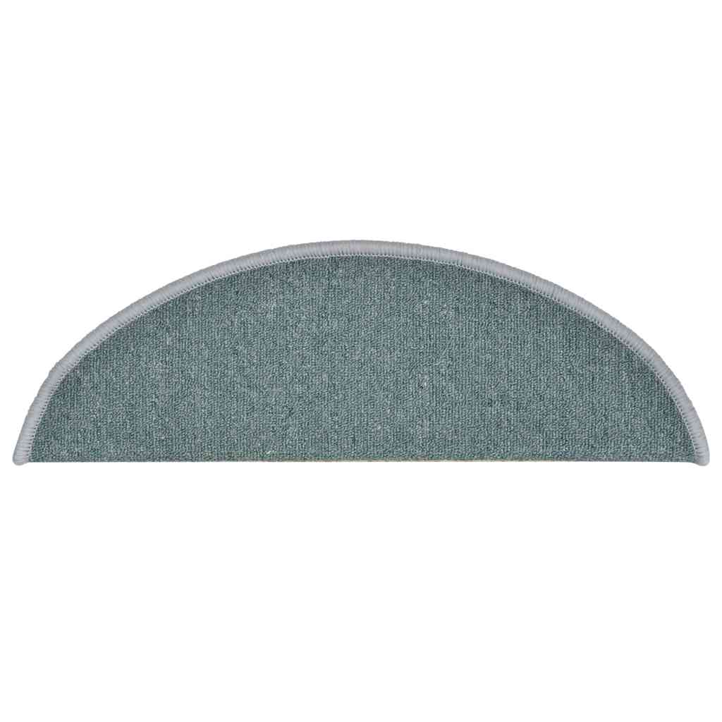 vidaXL Stufenmatten 30 Stk. 56x17x3 cm Seeblau Halbrund