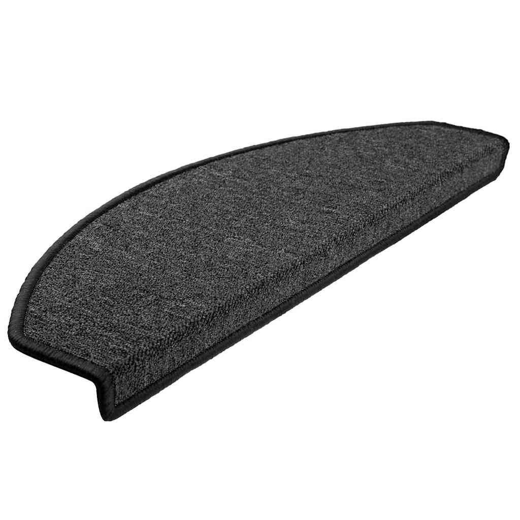 vidaXL Stufenmatten 30 Stk. 65x24x4 cm Anthrazit Halbrund Groß