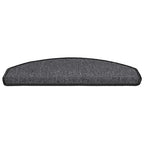 vidaXL Stufenmatten 30 Stk. 65x24x4 cm Anthrazit Halbrund Groß