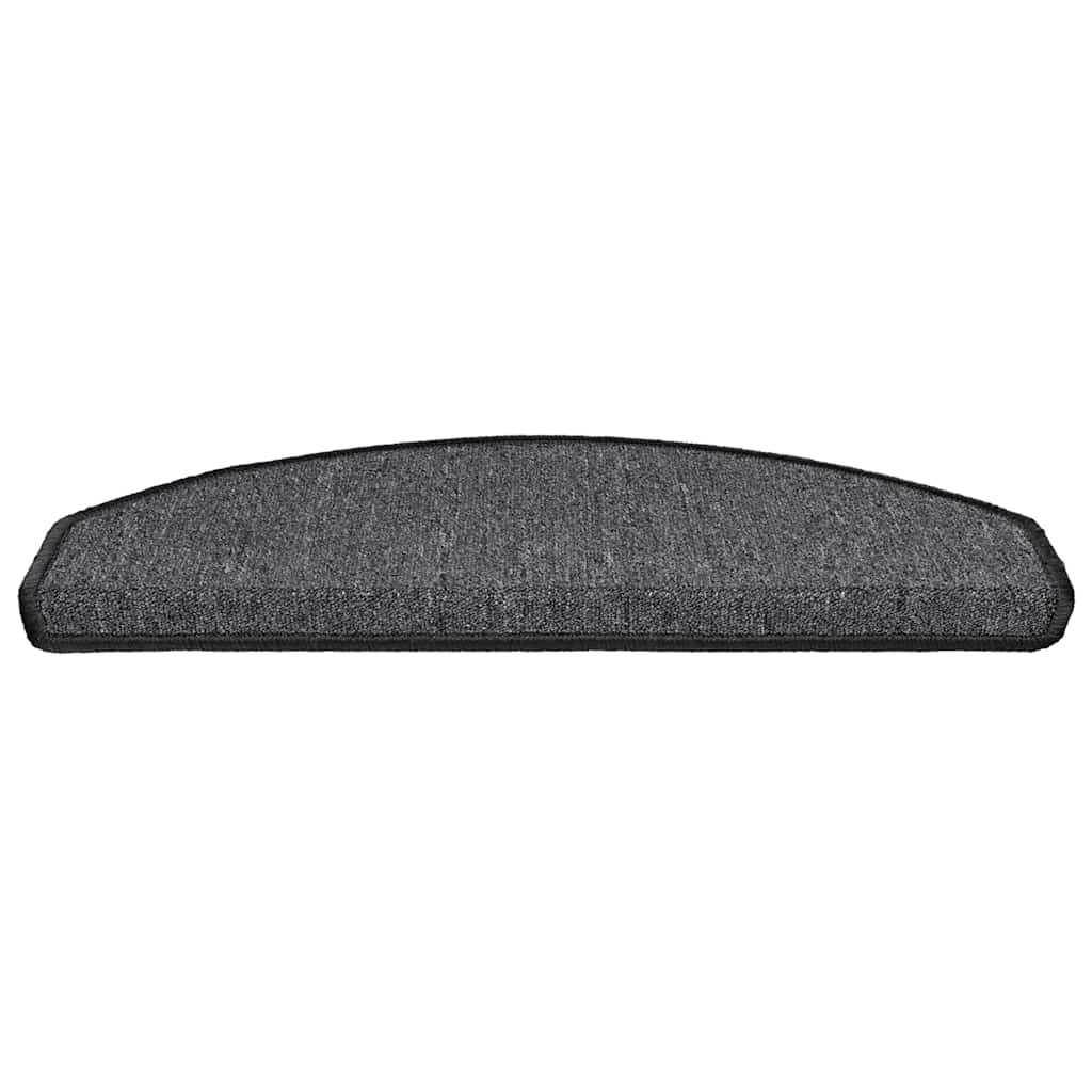 vidaXL Stufenmatten 30 Stk. 65x24x4 cm Anthrazit Halbrund Groß