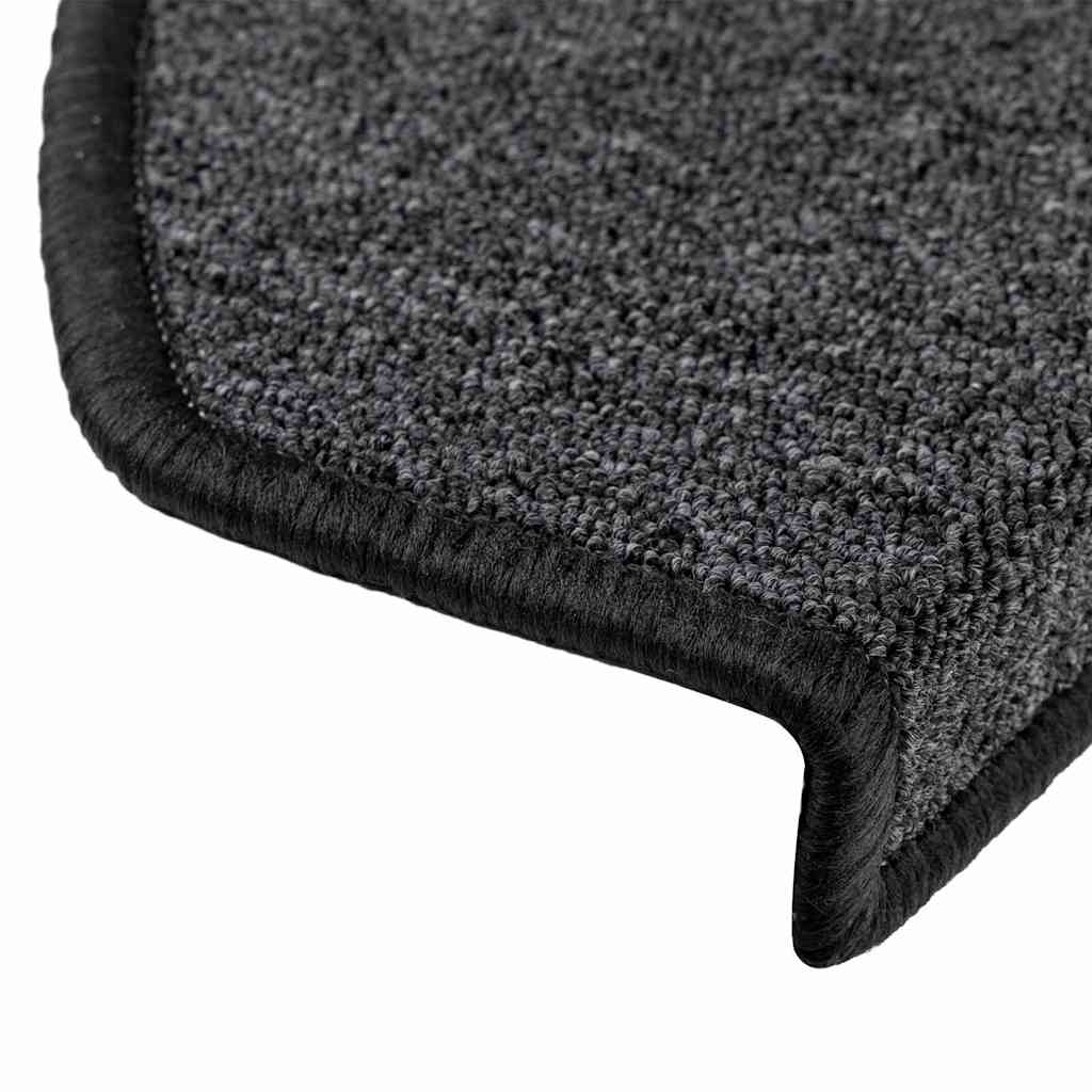 vidaXL Stufenmatten 30 Stk. 65x24x4 cm Anthrazit Halbrund Groß