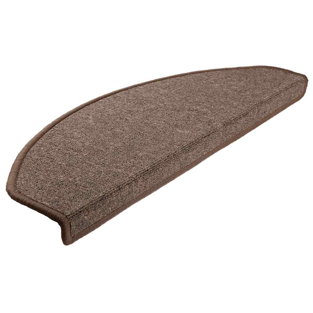 vidaXL Stufenmatten 30 Stk. 65x24x4 cm Kaffeebraun Halbrund Groß