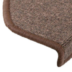 vidaXL Stufenmatten 30 Stk. 65x24x4 cm Kaffeebraun Halbrund Groß