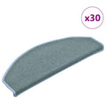 vidaXL Stufenmatten 30 Stk. 65x24x4 cm Seeblau Halbrund Groß