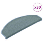 vidaXL Stufenmatten 30 Stk. 65x24x4 cm Seeblau Halbrund Groß