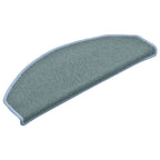 vidaXL Stufenmatten 30 Stk. 65x24x4 cm Seeblau Halbrund Groß