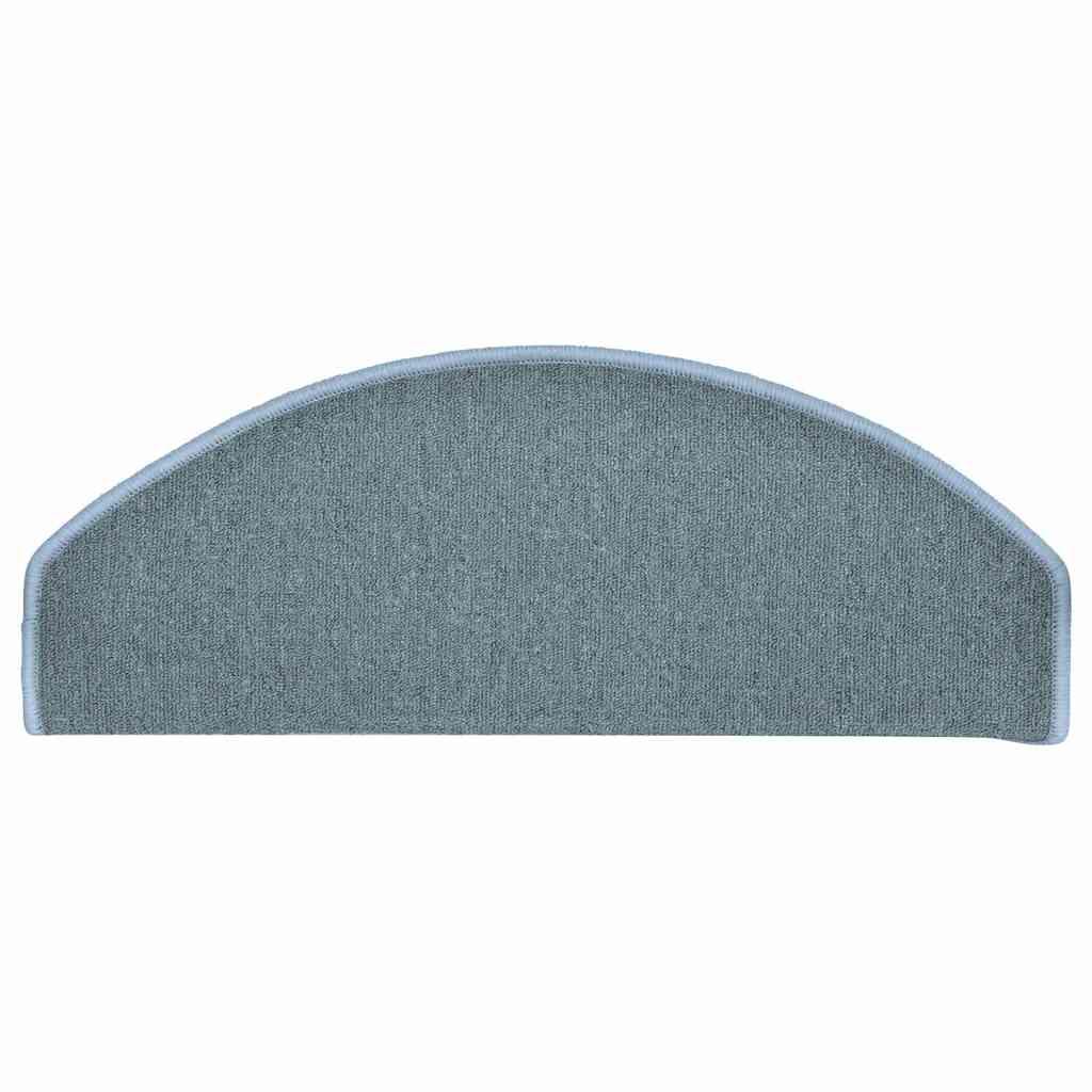 vidaXL Stufenmatten 30 Stk. 65x24x4 cm Seeblau Halbrund Groß