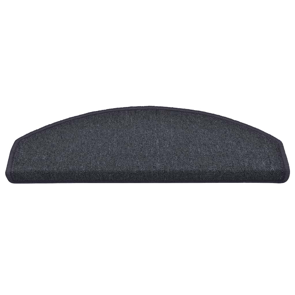 vidaXL Stufenmatten 30 Stk. 65 x 24 x 4 cm Dunkelgrau und Blau Halbrund Groß