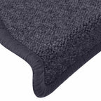 vidaXL Stufenmatten 30 Stk. 65 x 24 x 4 cm Dunkelgrau und Blau Halbrund Groß