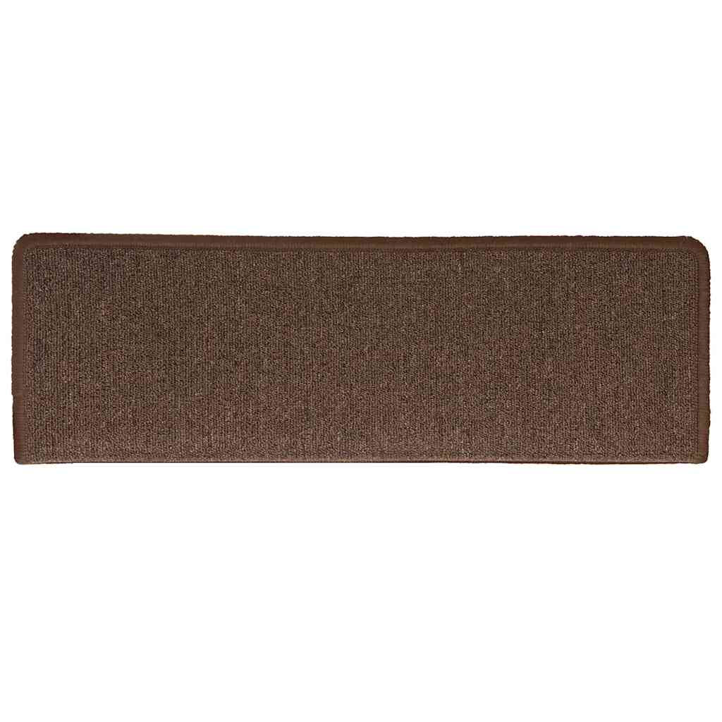vidaXL Stufenmatten 30 Stk. 65x21x4 cm Kaffeebraun Rechteckiger Rand