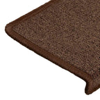 vidaXL Stufenmatten 30 Stk. 65x21x4 cm Kaffeebraun Rechteckiger Rand